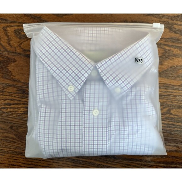 Jos A Bank Traveler Button Down Shirt Men 16 1/2 - 34/35 Tailored Fit Striped - Picture 11 of 11